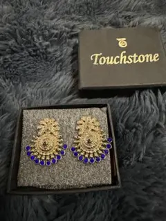 Touchstoneインドボリウッド古代南部ジュエリーインスピレーション　ブルー