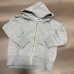petit main グレー フード付きパーカー