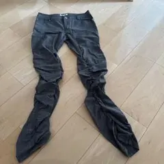 ニコルホワイトグレー系チェック スキニーパンツ 40