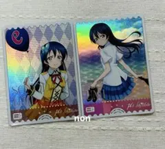 ラブライブ ！ラブカ　μ's 園田海未　2枚セット