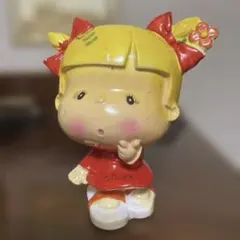 昭和レトロ 第一勧業銀行 のばらちゃん ソフビ 貯金箱 非売品