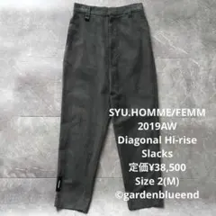 SYU.HOMME/FEMM イージーパンツ テーパード スラックス サイズM