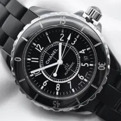 CHANEL シャネル 美品 J12 ブラック セラミック AT ボーイズのサムネイル