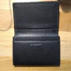BURBERRY 名刺入れ カードケース ブラック レザーのサムネイル