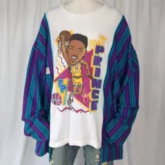 フリーサイズ 古着リメイク フレッシュプリンス ウィルスミス ドッキングシャツ