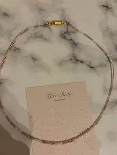 Luce Drop ハンドメイド ビーズネックレス