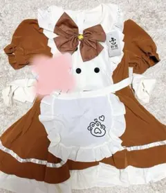 メイド服 ブラウン ロリータ