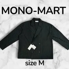 新品タグ付★MONO-MART ピンストライプ ダブルジャケット M ブラックのサムネイル
