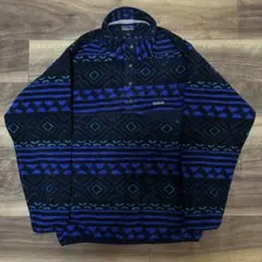 Patagonia 90'シンチラスナップt フリース XL USA製 リーフ柄 - メルカリ