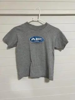 ミニT ABC USA 半袖Tシャツ グレー