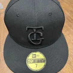 ジャイアンツNew Era 59FIFTY ブラックキャップ 7 55.8