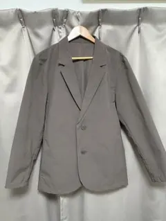 【美品】グレー テーラードジャケット 2ボタン　D Collection