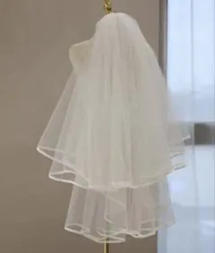 ウェディングベール ホワイト コーム付き