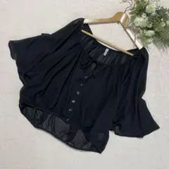 MARNA ブラックシフォンボレロ