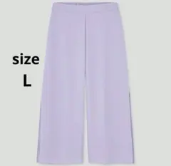 新品 未使用 UNIQLO シフォンスリット スカートパンツ