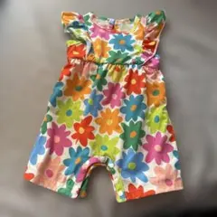 SHEIN 花柄ロンパース 9-12M 70〜80cm