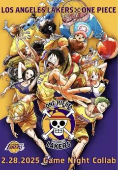 【残1枚】ワンピース×レイカーズ限定コラボポスターonepiece×lakers 残1枚】ワンピース×レイカーズ限定コラボポスターonepiece