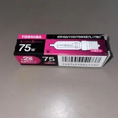 東芝 ミニクリプトン電球 T形75W E17 KR100/110V75WXE7L