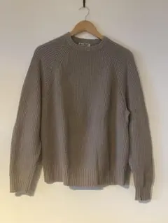 ベージュ ニット セーター 長袖S