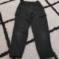 ブラックカーゴパンツ 130