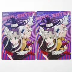 ソウルイーター■B5下敷き(マカ&ソウル/水着集合)2枚セット■アニメディア付録