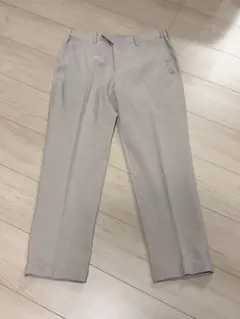 ベージュ スラックス バックポケット付き　夏用のサムネイル