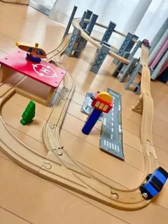 イマジナリウム スパイラルトレインセット　木製レール