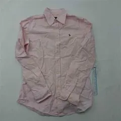 ラルフローレン カスタムフィット ストライプシャツ S ピンク系 メンズ