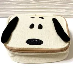 スヌーピーフェイス　コスメミラーポーチPEANUTS SNOOPY