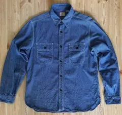 SUGAR CANE シュガーケーン ジーンコードストライプ ワークシャツ M