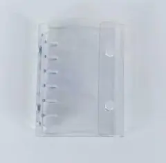 A7 透明シール帳 とレフィル（台紙）20枚セット　白色