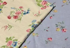 廃盤・希少❣️YUWAハーフリネン生地2枚