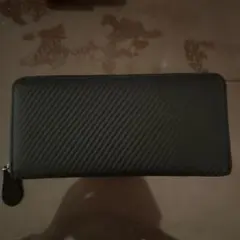 カーボンファイバー風 長財布 ブラック