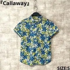 ゴルフウェア【Callaway】花柄半袖ポロシャツ　SIZES