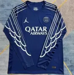 PSG】パリサンジェルマン ジョーダン 長袖 ユニフォーム 青 羽根