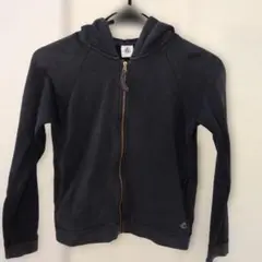 PETIT BATEAU ネイビー パーカー 140cm