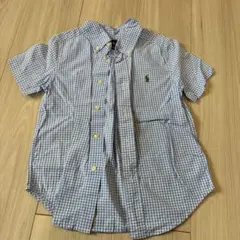 Ralph Lauren 半袖シャツ 4/4T ギンガムチェック