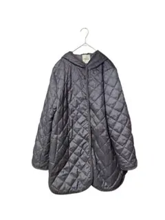 TWUING レディースグレー フード付きアウターサイズLL