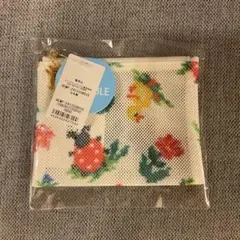 フェイラー　メッシュポーチ　ハイジ柄　ホワイト　Sサイズ