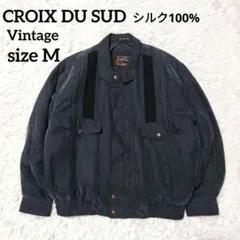 古着 ビンテージ 80s Italyシルク テーラード ジャケットブルゾン 希少 2025年最新】VINTAGE レディース ジャケット・アウター その他の人気