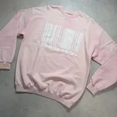 VETEMENTS ヴェトモン スウェット XS バーコード ピンク.のサムネイル