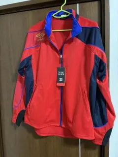 umbro ジップアップジャケット 赤/青