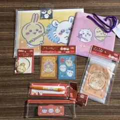 ステッカー無し100円引き うさぎ7点セット ちいかわ　キャンドゥ　ボールペン