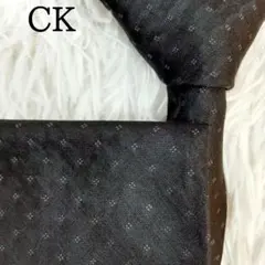 美品◎CK カルバンクライン ネクタイ ドット柄 総柄 シンプル