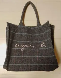 agnes b. ヘリンボーン トートバッグ