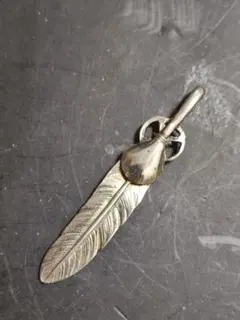 ハート ホイール フェザー ネックレス トップ ハンドメイド ノー 