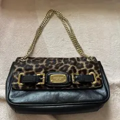 Michael Kors レオパード柄 チェーンショルダーバッグ