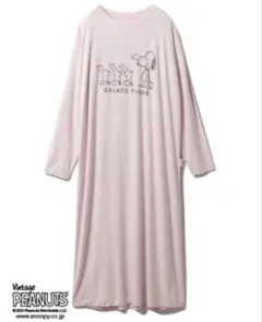 【最終底値】新品未使用✨ジェラートピケ スヌーピー ルームウェア ワンピース スヌーピー ワンピース ピンク ルームウェア｜ジェラートピケ