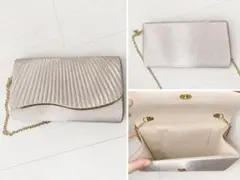 パーティーバッグ シャンパンゴールド チェーン付き