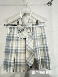 なんちゃって制服　チェック柄プリーツスカート